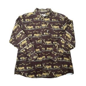 Woolrich Deer Print Button Down